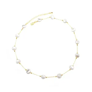 CKN00350/CHOKER DE MADREPEROLAS