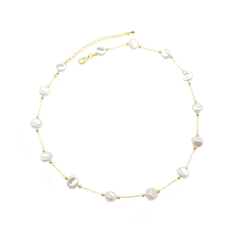 CKN00350/CHOKER DE MADREPEROLAS